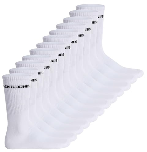 JACK&JONES Herren Tennissocken, 12er Pack - JACLOGO, One Size
