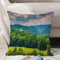 Haushaltsprodukte Polyester Kissenbezug,Querformat der Berge im Potomac-Hochland von West Vir,Dekorative Kissenhülle mit Strapazierfähigem Verstecktem Reißverschluss für Sofa Schlafzimmer Auto 45X45cm