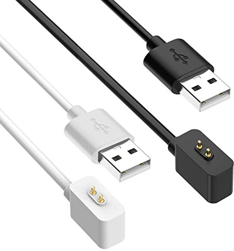 Qoosea [2-Pack Cable de Cargador para Xiaomi Mi Band 8/Redmi Band 2, Base de Carga para Xiaomi Mi Band 8/Redmi Band 2, Cable de Carga USB Magnético Cable de Carga de Repuesto