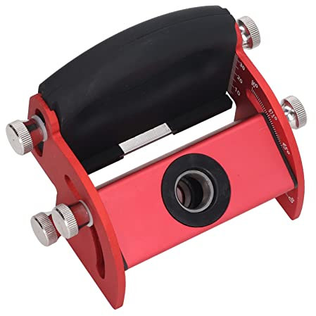 MORYEN Outil de Position de perçage, échelle de Gravure Laser Anti-Corrosion résistante à l'usure de 0 à 90 ° Localisateur de Trous for Le Travail du Bois Réglable Robuste for Meubles Perceuse (Color