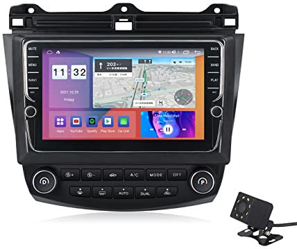 ZhiQin For Honda Accord7 2003-2007 Autoradio Car Tablet 8 Pollici Stereo Android 12 Carplay Schermo MP5 Lettore Multimediale Receiver GPS Traker con 4G WiFi DSP SWC,M500