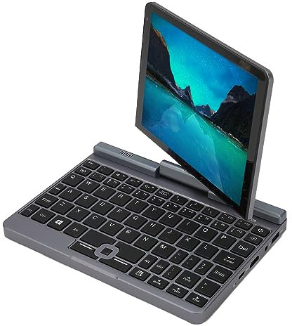 Mini Laptop da 8 Pollici, Touch Screen, 12 GB di Computer Portatili Convertibili con funzionalità Complete, Computer Pocket PC con Processore Alder Lake, (12GB+512GB Spina UE)