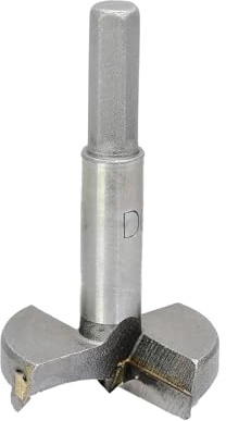 Cjueiom 42mm / 1-11/16 Inch Forstner Drill Bit, Tungsten Carbide Wood Bit for Hinge Holes, Plywood, Plastic, Woodworking Hole Saw Cutter for Drill Press & Hand Drill