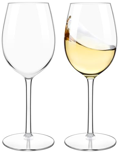 HAHASHOW Irrompibles Copas de Vino Tinto de Plástico Tritan 530 ml Set de 2 | Copas plastico duro, Apto para lavavajillas, Sin BPA, Ideal para camping, piscina, fiestas, y perfecto como regalo