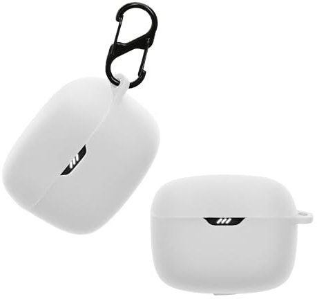 kwmobile Hülle kompatibel mit JBL Tune Buds Hülle - Kopfhörer Case - TPU Silikon Cover - Schutzhülle in Weiß