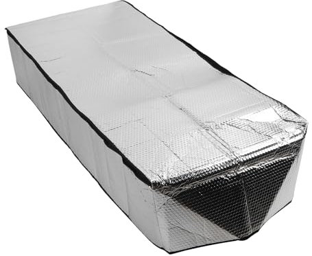 Dachbodentreppen Isolierabdeckung, Isolierte Türabdeckung, Energiesparende Aluminium Dachbodentreppen Türleiter Isolierabdeckung mit Reißverschluss 26,4 X 55,1 Zoll