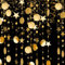 52Ft Hängenden Papier Girlande Glitzer Gold,Rund und Stern Papier Deko for Party(4M x 4)