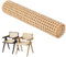 DELURA Ratan Rollo Mimbre, Mimbre Rollo, Rejilla Mimbre, Tela Rafia, Rattan, Ratan para Muebles, Mimbre Natural 50cmx2m