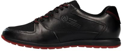 bugatti Herren Sneaker, Männer Schnürer,Halbschuhe,Freizeitschuhe,Schnuerschuhe,Schnuerer,straßenschuhe,Strassenschuhe,schwarz (1000),45 EU / 10 UK