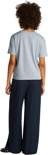Tommy Hilfiger Damen T-Shirt Kurzarm mit V-Ausschnitt