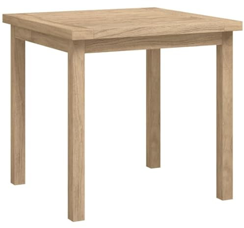 HEFZGDB Beistelltisch 45x45x45 cm Massivholz Teak Esstisch Beistelltisch Couch Sofa Tisch Beistelltische für Schlafzimmer Arbeitszimmer Balkon Speisesaal