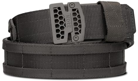 KORE 1.75 MOLLE Battle Belt | Tactical Duty & Range Belt System | Micro-Adjustable Reinforced Outer + Inner Liner, B1 Buckle, Fits 24–48 Waist | Ideal for Law Enforcement, Military & Training