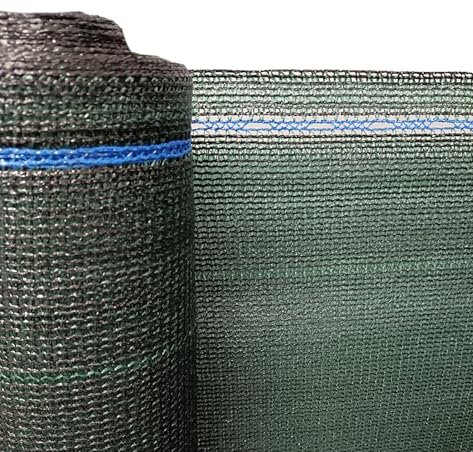 Home Tresor Telo Rete Ombreggiante Oscurante Frangivista Recinzione in Tessuto 120 g/m² Telone Antistrappo per Esterno Balconi Giardini Ringhiera Parcheggi - 2x50 mt