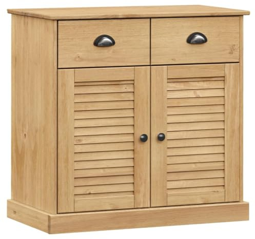 HETFTJN Sideboard Küche Schuhschrank Vitrinenschrank Barschrank - Sideboard mit Schubladen VIGO 78x40x75 cm Massivholz Kiefer für Outdoor Küche Wohnzimmer Esszimmer