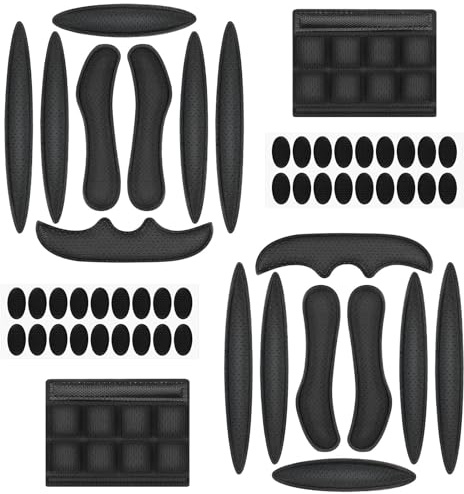 Funngy Universal Fahrradhelm Polster,2 PCS Ersatz Kit aus Schaumstoff mit Klettpunkte Innenpolster und Kinnpolster für Allround-Helme Trekking City Rennrad und Motorradhelme