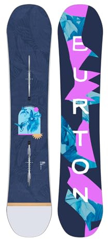 Burton Yeasayer Flying V Graphic Snowboard Damen – Damen – Größe 152 – Blau