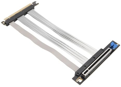 KIMISS PCIe 5.0 Riser-Kabel 128 GB/s – Gen 5 GPU-Grafikkartenerweiterung für RTX 4090, 5090 – Flexibles Design für Extremes Gaming und Optimale Kühlung (40cm)