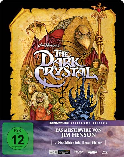 Der dunkle Kristall (Steelbook, 4K-UHD+2 Blu-rays)