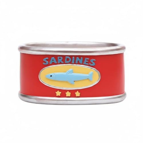 FytStycale Maceta de Lata Creativo Maceta de ción Marina Decorativo Jardinera Lata Decorativa para Regalo, Sardine