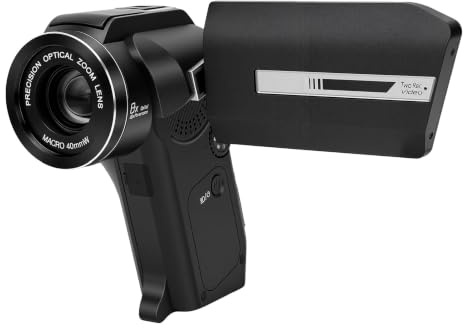 SENECESLI Videocamera 8K, Zoom Digitale 8X Zoom Ottico 5X for Vlog Fotografia