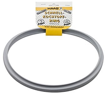 HAAS 3187 Schnellkochtopf Dichtungsring Innen Ø 22,5 cm* für Fissler Vitavit Schnellkochtöpfe, grau