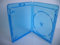 Amaray Boitiers Blu-ray, Slim 11 mm, Machine-pack-quality, Transparent, Bleu, 50 pièces