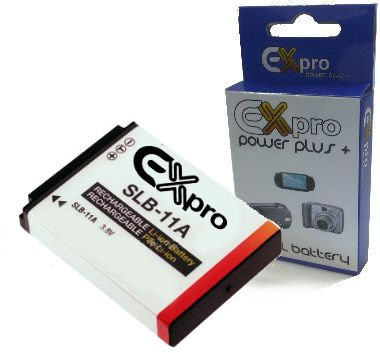 Ex-Pro® Samsung SLB-11, SLB-11A SLB11A, EA-SLB11A High Rated 1050mAh Power Plus+ 2 Year Warranty Replacement Lithium Li-on Digital Camera Battery for Samsung Digimax