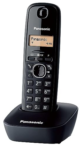 Panasonic KX-TG1611 Schnurlostelefon (DECT, Desktop, Schwarz, LCD, AC, AAA)