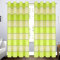 FKL DESIGN Home Deco Gardine Ösen - Vorhang - Halbtransparent Ösenvorhänge - Schlafzimmer Wohnzimmer Kinderzimmer - Vorhänge - Weich Fallende Gardinen - 2er Set - 145x245 cm - Streifen Grün, AGV V7