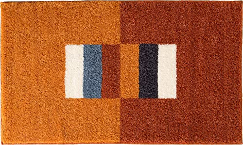 Erwin Müller Badematte Korfu, Badteppich rutschhemmend Terra Größe 80x140 cm - für Fußbodenheizung geeignet, flauschig weich (weitere Farben, Größen)