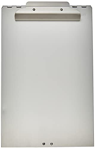 Westcott E-17003 00 Formularhalter-Box aus Aluminium, DIN A4, Großes Aufbewahrungsfach, Unten öffnend
