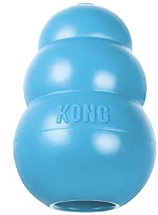 KONG – Puppy Toy Naturkautschuk zur Zahnungshilfe – Kauen, Jagen, Apportieren (Farbvar.) – Für Kleine Welpen