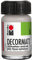 Marabu 14010039782 - Decormatt Acryl Metallic-Silber 782, 15 ml, samtmatte Acrylfarbe auf Wasserbasis, cremig und farbintensiv, speichelfest, wetterfest, zum freien Malen und Schablonieren