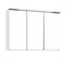 Held Möbel Bolgona Spiegelschrank, Holzwerkstoff, Weiß, 20 x 90 x 68 cm
