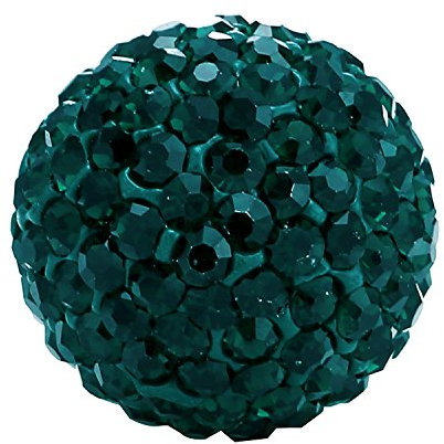 Morella Damen Engels Klangkugel Zirkonia dunkelgrün Ø 16 mm