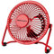 Orbegozo PW 1021 - Mini ventilador USB de sobremesa, silencioso, 8 W, rojo