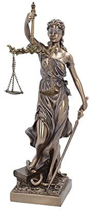 Nemesis Now La Justicia Figur, 38 cm, Bronze