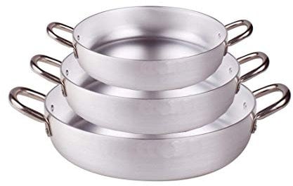 AGNELLI IRPot- Set 3 PZ TEGAME in Alluminio Professionale 30+34+38 CM PENTOLA