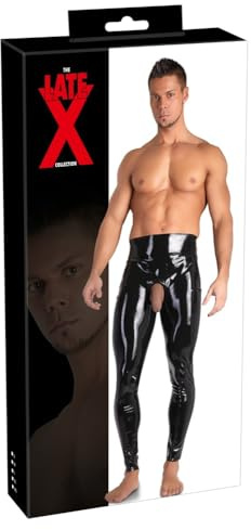 Late X, Herren Latex Leggings, Large