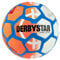 DERBYSTAR Unisex – Erwachsene Street Soccer Fußball Ball, orange Weiss blau, 5