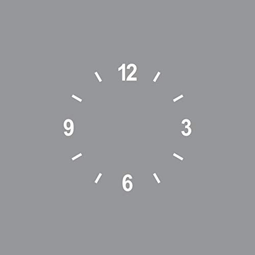 Set Ziffern Zahlen 3cm + Striche weiß Tattoo Aufkleber Deko Folie Uhr Besteln Zifferblatt 4061963039281