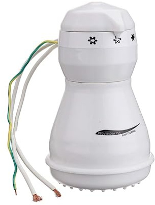 FEVERWORK ST-03 110V/220V Electric Shower Head 3 Temperature Instant Hot Water Heater Hose Bracket - 220V - 220V