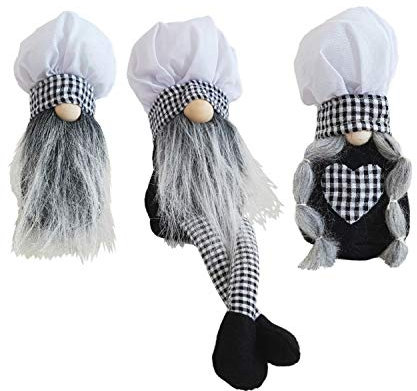 NETPROSHOP Kantenhocker Wichtel Zwerg Koch Le Gourmet Michel und Michelina, Auswahl:Mann S