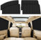 ZATOOTO 4 PCS Car Awning - Side Window Black Privacy Sunshade - Magnetic Curtain Blinds Covers - Keeps Cooler Screen for Sleeping Camping Accessories