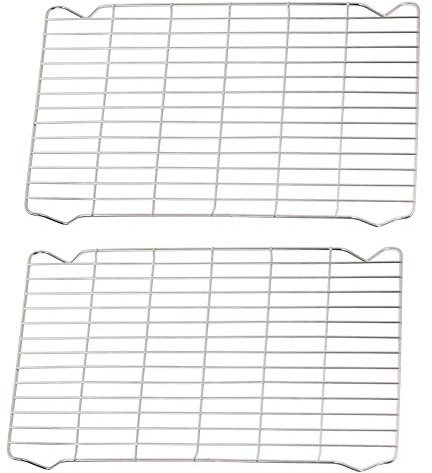Spares2go Grillpfannen-Gitterrost aus Draht, kompatibel mit Falcon Ofen-Herd (215 x 365 mm, 2 Stück)
