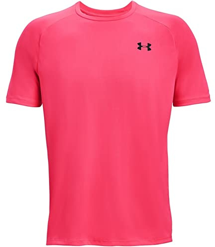 Under Armour Mens UA Tech 2.0 Short Sleeve Pink L