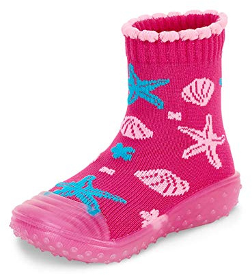Sterntaler Baby - Mädchen Adventure-Socks, Socke mit Gummisohle, Wasserschuh