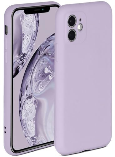 ONEFLOW Soft Case für iPhone 11 Hülle aus Silikon mit Kameraschutz, Silikonhülle mit erhöhtem Schutz fürs Display, Backcover Schutzhülle, weiche Handyhülle, Flieder