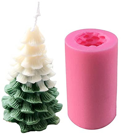 DIY Silikonform, Kerzenform Silikon, Weihnachten Kerzenform Silikon, Lebensmittelqualität Kerzenform Für Sojawachs, 3D Silikonform Weihnachts Kerze für Kerzenherstellung Handwerk Ornamente