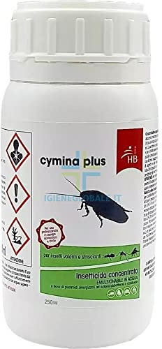 Insetticida Elimina Zecche, Scarafaggi, Scorpioni, Barattolo Da 250 Ml: Cymina Plus